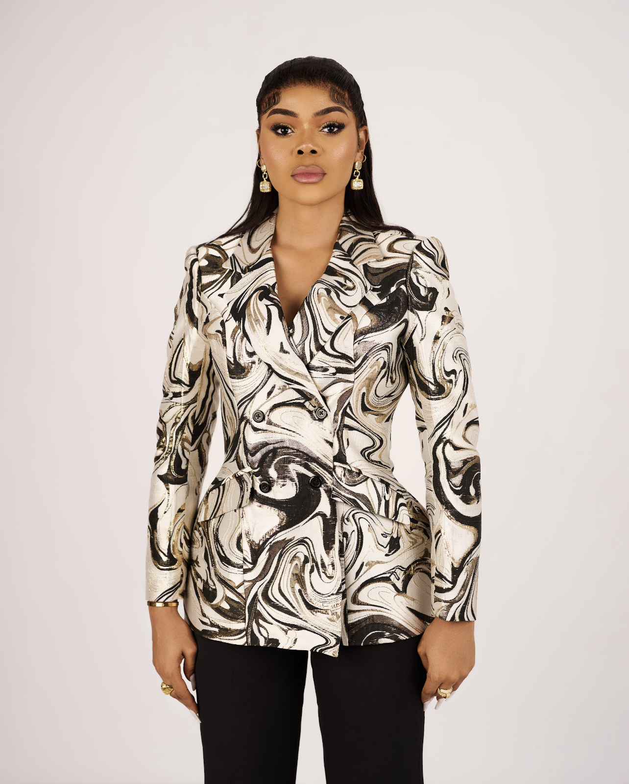 Blessing Bassey teaching fashion design